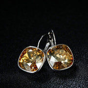 Asscher Cut  Elements Leverback Earrings
