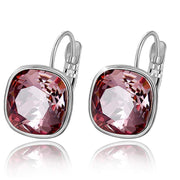 Asscher Cut  Elements Leverback Earrings
