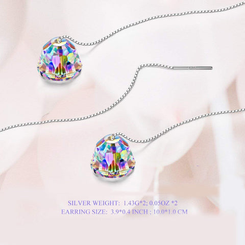 Aurora Borilles Chandellier threader Drop Earring ITALY Design  - ALILY