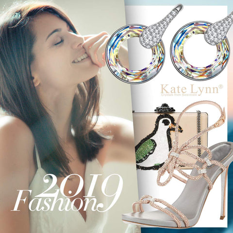 Flaming Phoenix Round Stone Pave Drop Earring in Rhodium Plating