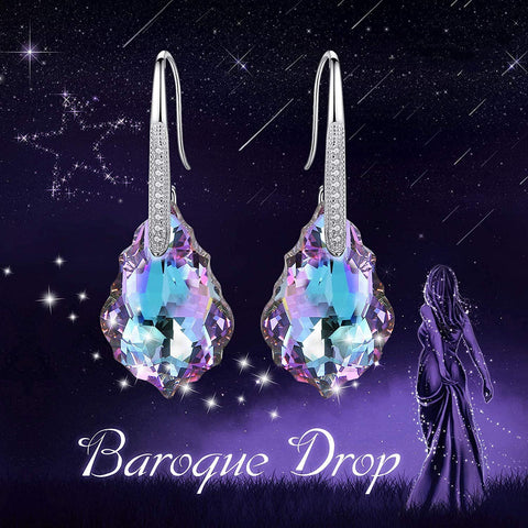 Baroque Drop Changing Color Drop Earring ITALY Design  - ALILY