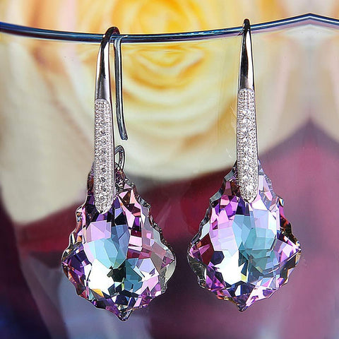 Baroque Drop Changing Color Drop Earring ITALY Design  - ALILY