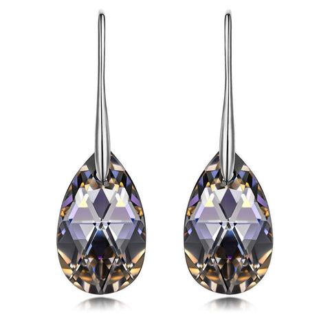 Vivid Light Crystal Drop Earring ITALY Design  - ALILY