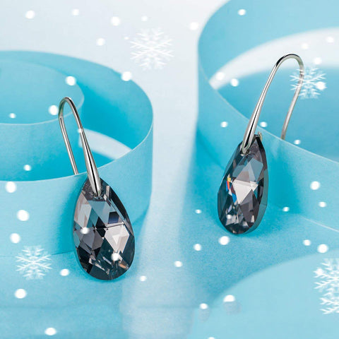 Vivid Light Crystal Drop Earring ITALY Design  - ALILY