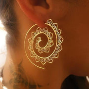 2 Pack: Modern 14K Gold Plating Multi Filigree Heart Swirl Hoop Earrings ITALY Design