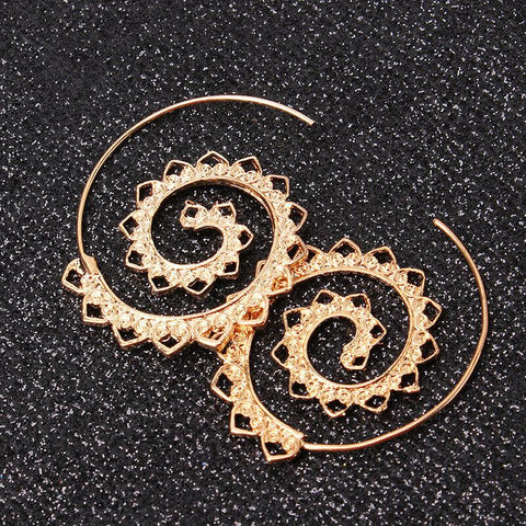 2 Pack: Modern 14K Gold Plating Multi Filigree Heart Swirl Hoop Earrings ITALY Design
