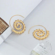 2 Pack: Modern 14K Gold Plating Multi Filigree Heart Swirl Hoop Earrings ITALY Design