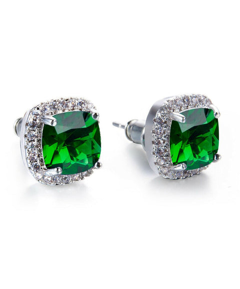 5 Piece Assorted Earring Set made With  Crystals with Luxe Box - Emerald ITALY Design