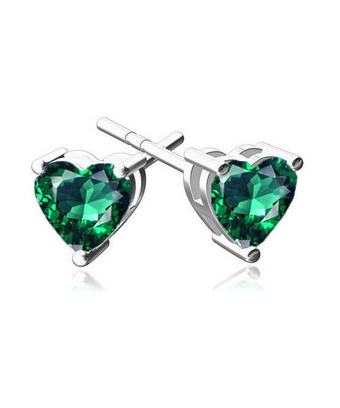 5 Piece Assorted Earring Set made With  Crystals with Luxe Box - Emerald ITALY Design