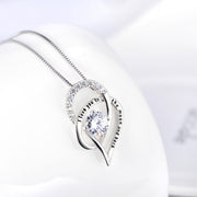 Love you to The Moon & Back Necklace Made with Austrian Elements in 18K Gold Plating ITALY Design  - ALILY