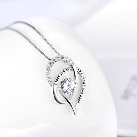 I Love You Necklace in Silver - ALILY  www..com fashion jewelry for women
