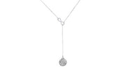 Infinity Y Necklace made with Swarovski Elements in Sterling Silver - ALILY  www..com fashion jewelry for women