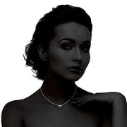 Trendy Twist Necklace 18"  - 14K White Gold Plated
