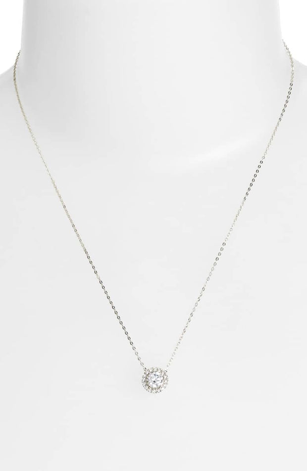 Classic Hollywood Inspired Circular Halo Necklace in 14K Gold Plating, , ALILY , ALILY   jewelryjewelry deals, swarovski crystal jewelry, groupon jewelry,, jewelry for mom, 