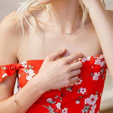 Bohemian Design Simulated Opal Bar Necklace in 18K Gold - 2 Styles, , ALILY , ALILY   jewelryjewelry deals, swarovski crystal jewelry, groupon jewelry,, jewelry for mom, 