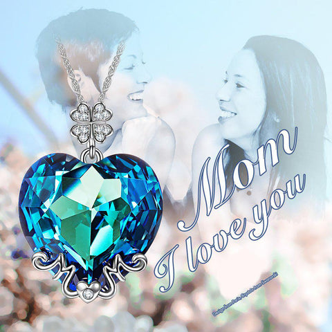 Light Blue  Heart Shaped Pav&