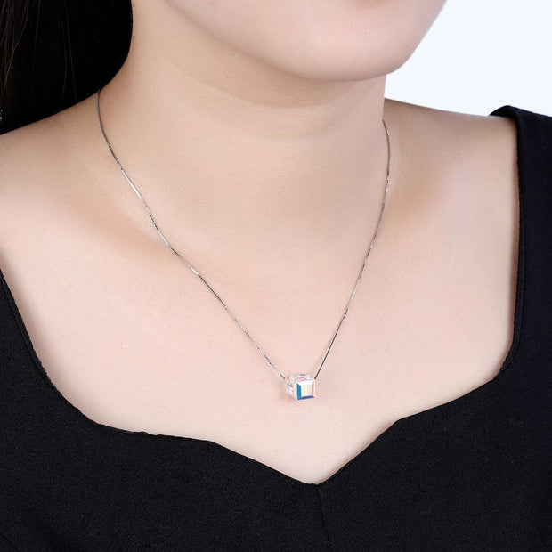 3 Piece Aurora Borilles Set With ® Crystals in 18K White Gold Plated