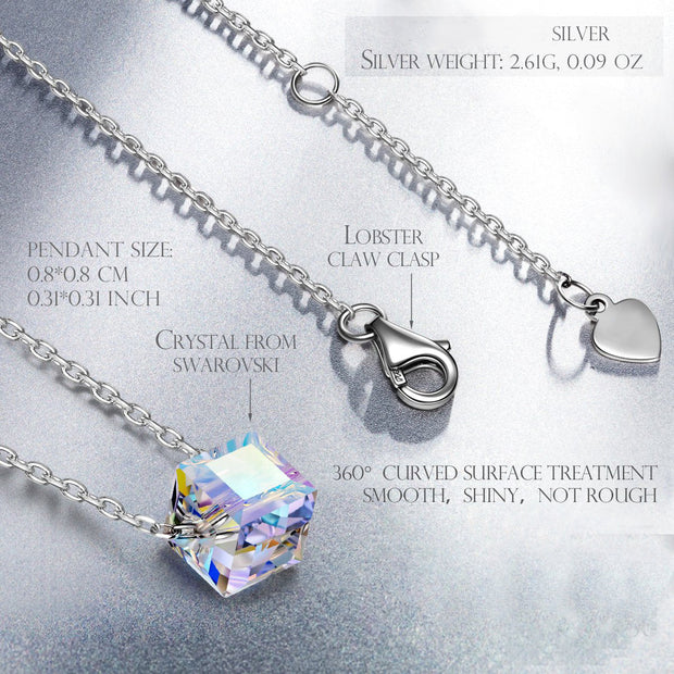 3 Piece Aurora Borilles Set With ® Crystals in 18K White Gold Plated