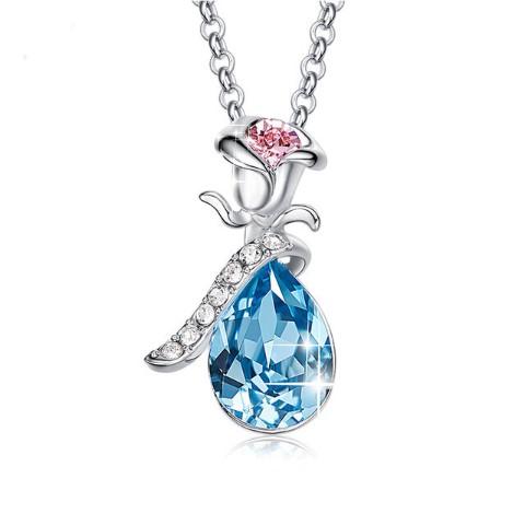 Pink  Elements Teardrop Pear Cut Pav&