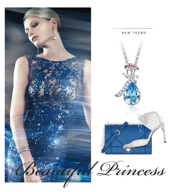 Pink  Elements Teardrop Pear Cut Pav&