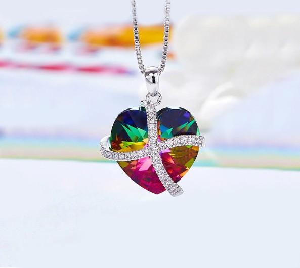 Rainbow  Sleek Heart Pav&