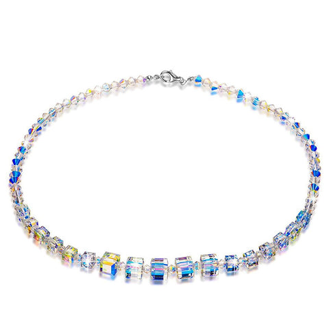 Aurora Borilles Square Enchanted Necklace ITALY Design  - ALILY