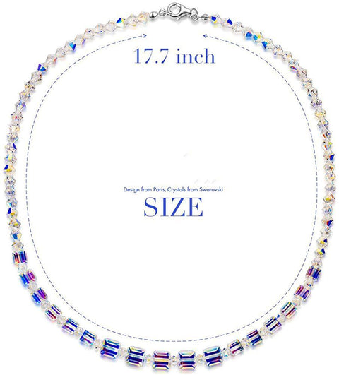 Aurora Borilles Square Enchanted Necklace ITALY Design  - ALILY