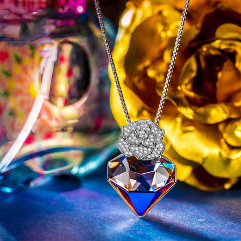 Dark Crystal Diamond Shaped White Pav&