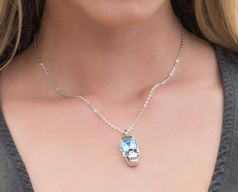 Aurora Borilles Skull Necklace ITALY Design  - ALILY