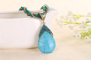 Oval Cut Quartz Thai Design Pav’e Pendant Necklace - 6 Options