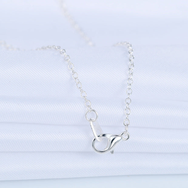 Italian  Pav’e Infinity Necklace in 14K Gold Plating