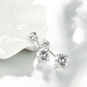 Duo Swarovski Elements Drop Earrings in 18K White Gold, Earring, ALILY , ALILY   jewelryjewelry deals, swarovski crystal jewelry, groupon jewelry,, jewelry for mom, 