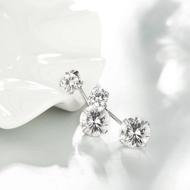Duo Swarovski Elements Drop Earrings in 18K White Gold, Earring, ALILY , ALILY   jewelryjewelry deals, swarovski crystal jewelry, groupon jewelry,, jewelry for mom, 