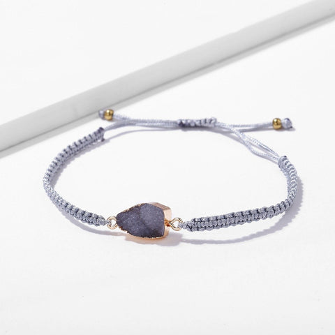 Natural Stone  18K Gold Plated Bracelet ITALY Design