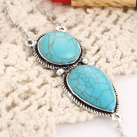 Turquoise Hand Bracelet 18K Gold Plated Bracelet ITALY Design