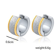Huggie Earring 18K White Gold Plated Earring in 18K White Gold Plated ITALY Design