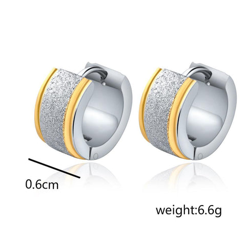 Huggie Earring 18K White Gold Plated Earring in 18K White Gold Plated ITALY Design
