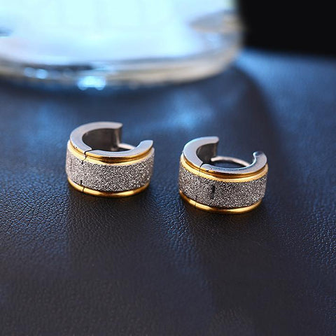Huggie Earring 18K White Gold Plated Earring in 18K White Gold Plated ITALY Design