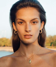 butterfly Drop Necklace 18K Gold Plated Necklace in 18K Gold Plated ITALY Design
