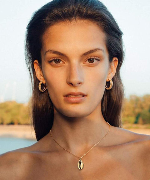 butterfly Drop Necklace 18K Gold Plated Necklace in 18K Gold Plated ITALY Design