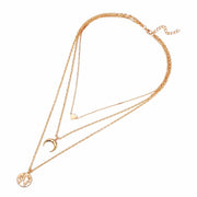 3 Piece Necklace 18K Gold Plated Necklace ITALY Design
