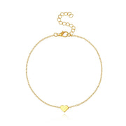 Classic Heart 18K Gold Plated Necklace in 18K Gold Plated ITALY Design