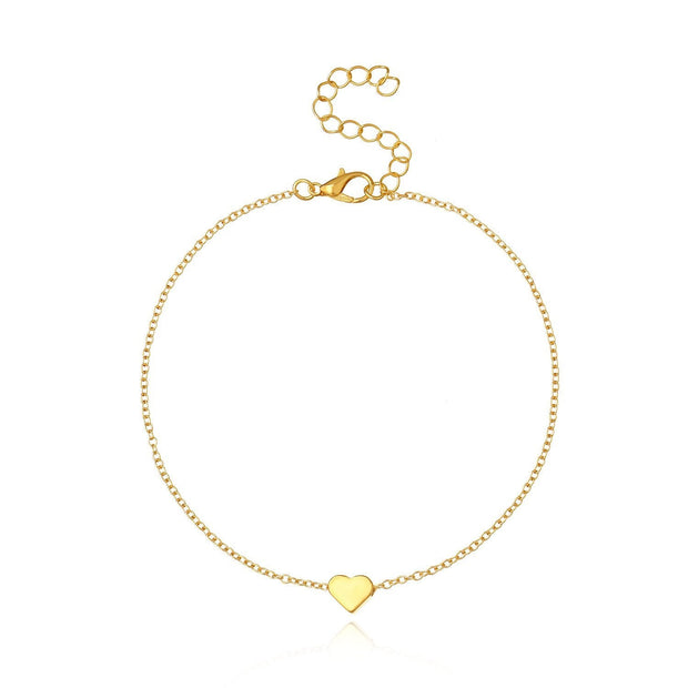 Classic Heart 18K Gold Plated Necklace in 18K Gold Plated ITALY Design