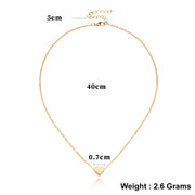 Classic Heart 18K Gold Plated Necklace in 18K Gold Plated ITALY Design