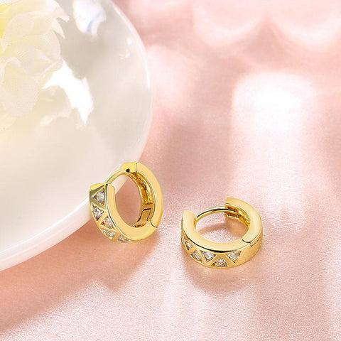 Solitaire  Elements Mini Clip On Earrings