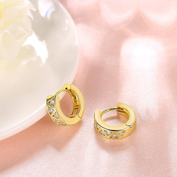 Solitaire  Elements Mini Clip On Earrings