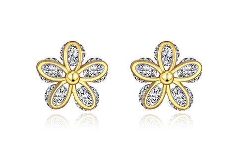 14K Gold Plated White Sapphire Pav&