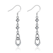 Dangling Infinity Drop Earrings Made with Swarovski Elements, Earring, ALILY , ALILY   jewelryjewelry deals, swarovski crystal jewelry, groupon jewelry,, jewelry for mom, 