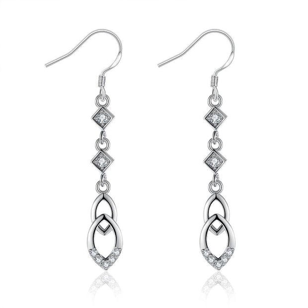 Dangling Infinity Drop Earrings Made with Swarovski Elements, Earring, ALILY , ALILY   jewelryjewelry deals, swarovski crystal jewelry, groupon jewelry,, jewelry for mom, 