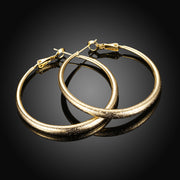 1.6" Round Hoop Earring in 18K Gold Plated